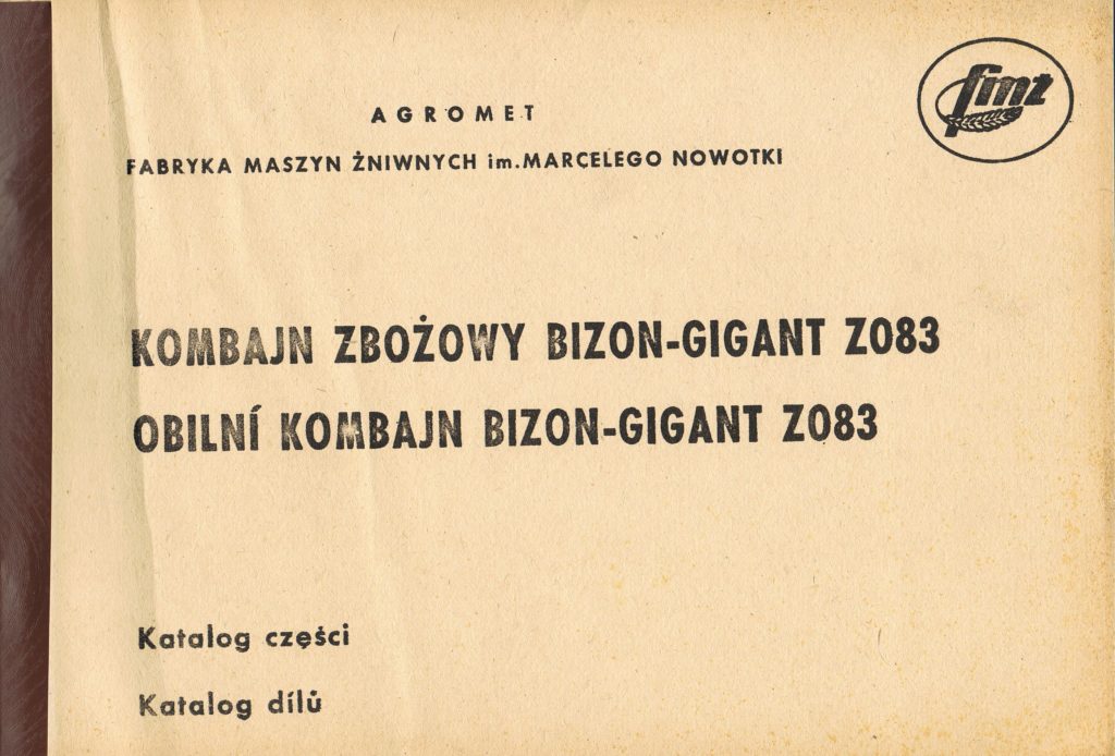 Book Cover: Kombajn zbożowy Bizon Gigant Z083