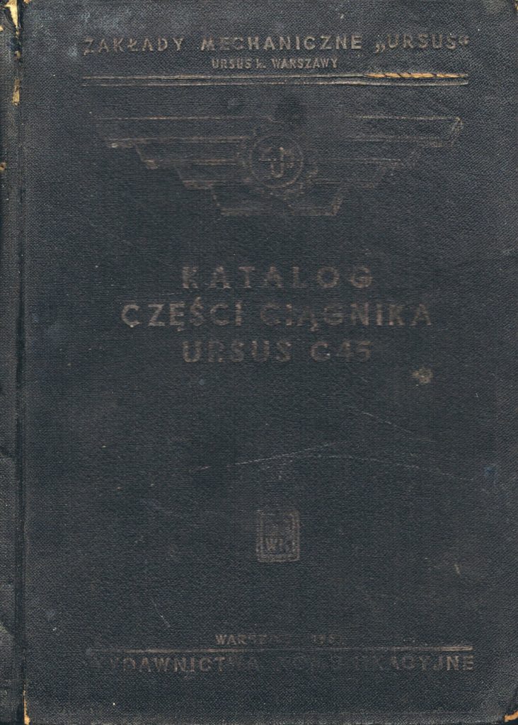 Book Cover: Katalog części ciągnika Ursus C45
