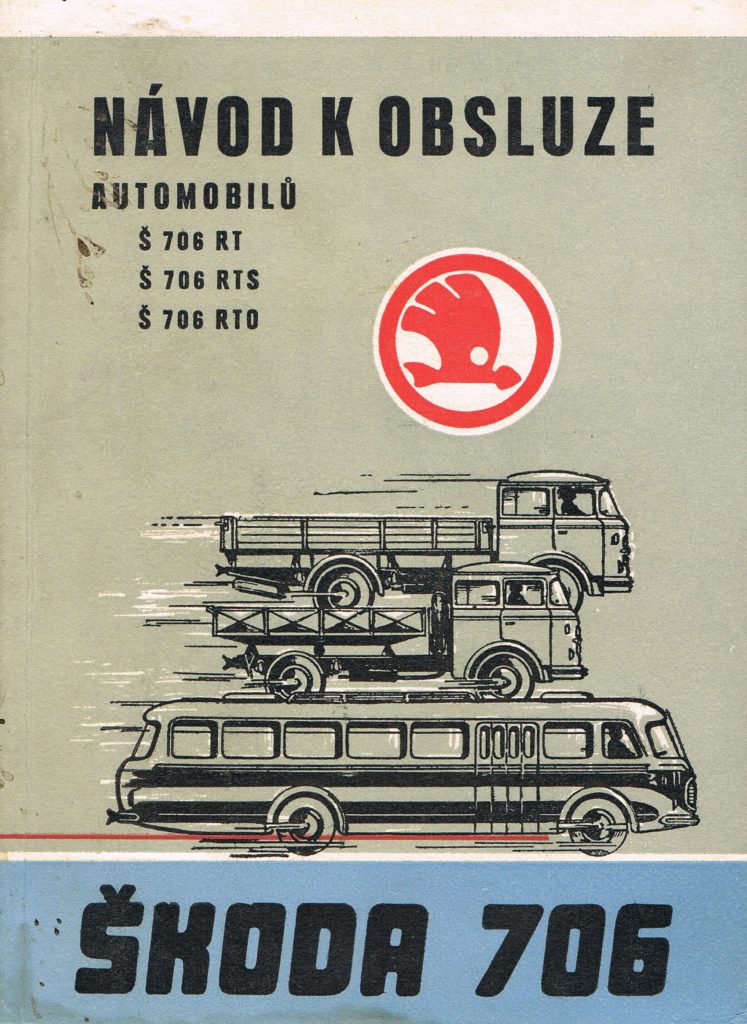 Book Cover: Navod k obsluze automobilu Skoda 706 RT, RTS, RTO
