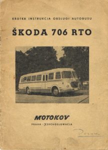 Book Cover: Skoda 706 RTO krótka instrukcja obsługi autobusu