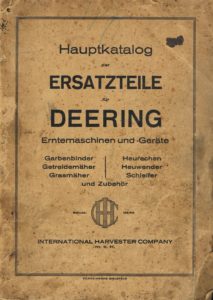 Book Cover: Hauptkatalog der Ersatzteile fur Deering Erntemaschinen und -Gerate